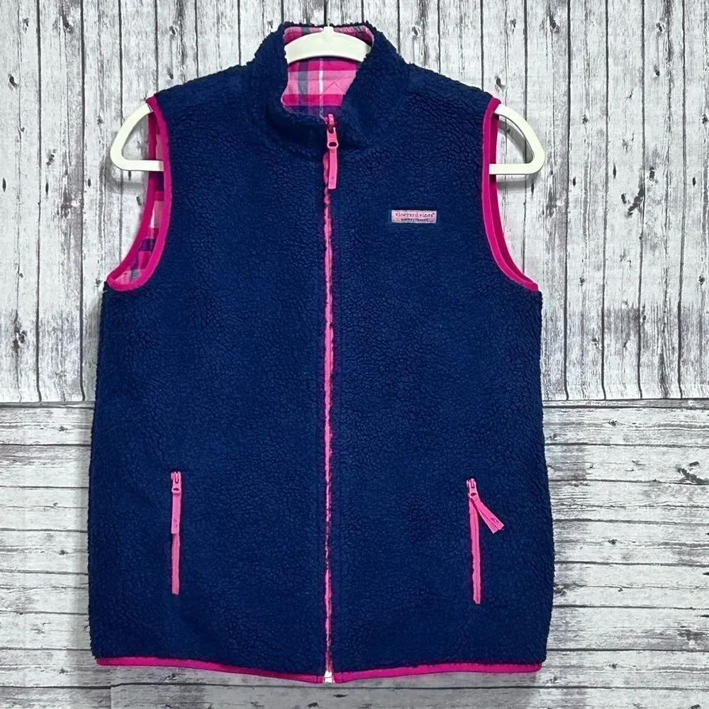 Vineyard Vines Reversible Sherpa Vest